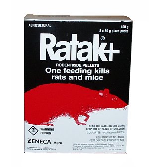 Ratak Rodenticide pellets Gardex Chemicals