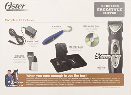 Oster Professional Freestyle Cord/Cordless Equine Clipper Kit