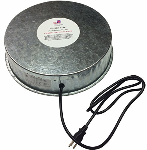 Farm Innovators Model HP-125 Heated Base for Metal Poultry Founts, 125-Watt