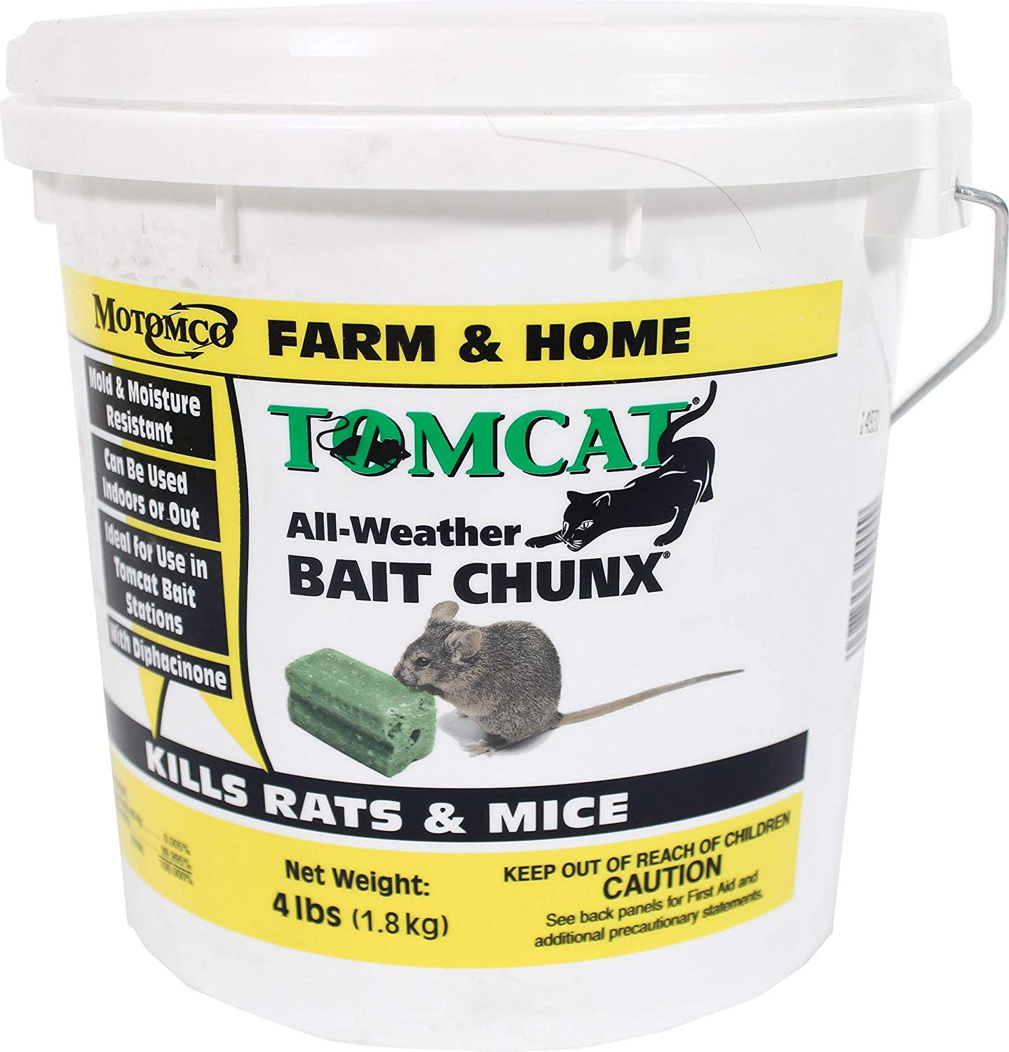 Motomco Rodent Tomcat All Weather Farm and Home rat mice rodent bait blocks 18.2kg