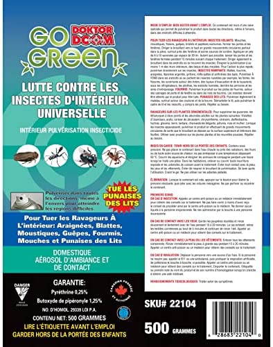 Multi-Purpose Indoor Insecticide: Doktor Doom Go Green Insect Control II